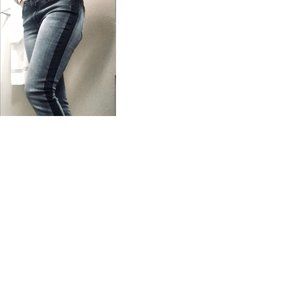 Black Orchid gray w/black stripe Jean